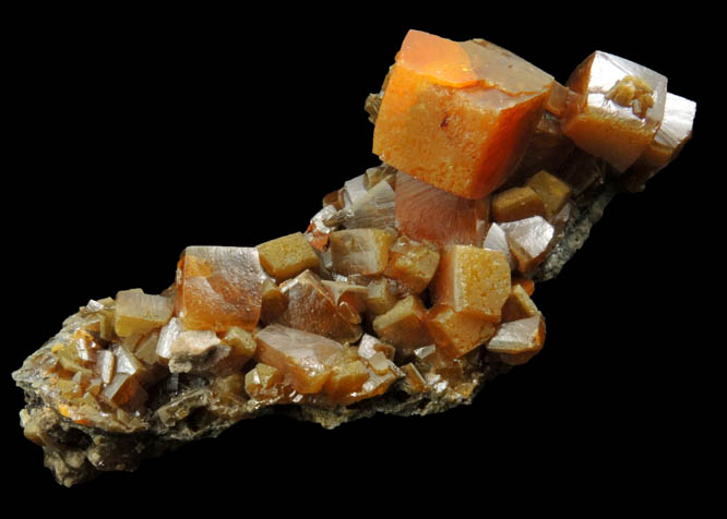 Wulfenite from Meica District, Mount Peca, Mount Peca, Carinthia, Slovenia