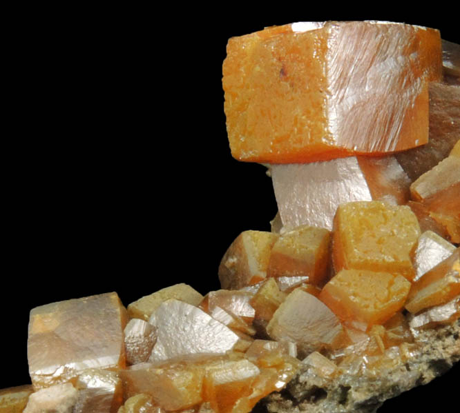 Wulfenite from Meica District, Mount Peca, Mount Peca, Carinthia, Slovenia