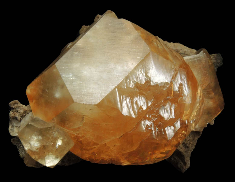 Calcite on Limestone from Paul Frank Quarry, North Vernon, Jennings County, Indiana