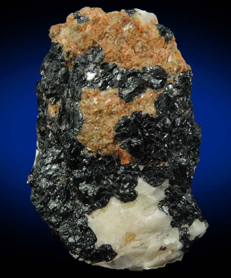 Nelenite, Franklinite, Calcite from Franklin Mining District, Sussex County, New Jersey (Type Locality for Nelenite)