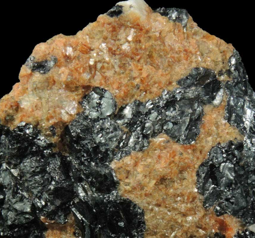 Nelenite, Franklinite, Calcite from Franklin Mining District, Sussex County, New Jersey (Type Locality for Nelenite)