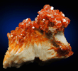 Vanadinite over Barite from Mibladen, Haute Moulouya Basin, Zeida-Aouli-Mibladen belt, Midelt Province, Morocco