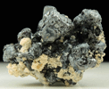 Pyrargyrite, Quartz and Calcite from Fresnillo District, Zacatecas, Mexico