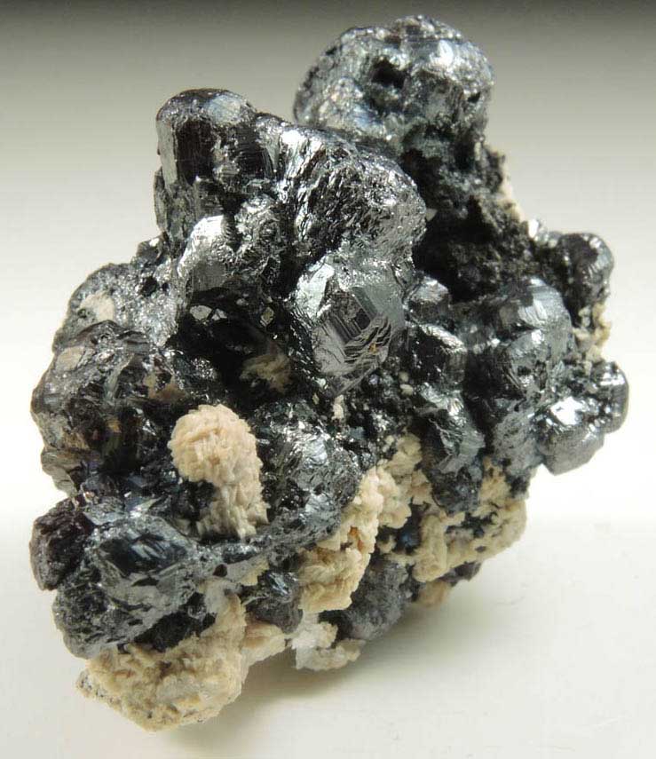 Pyrargyrite, Quartz and Calcite from Fresnillo District, Zacatecas, Mexico