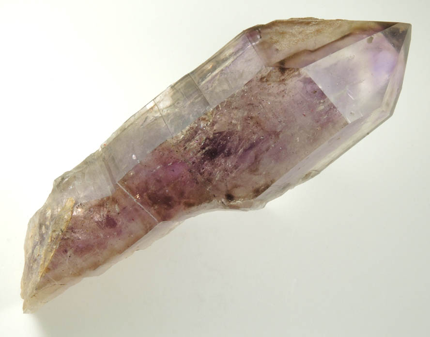 Quartz var. Smoky-Amethyst with moveable internal bubble (Enhydro) from Tafelkop, Goboboseb Mountains, 27 km west of Brandberg Mountain, Erongo region, Namibia