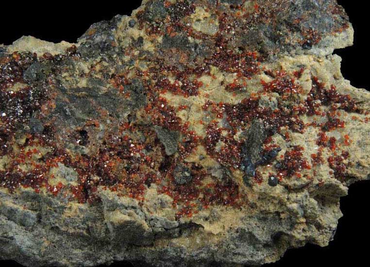 Sphalerite on Siderite and Quartz with Galena from Ralmont, Midi-Pyrnes, France