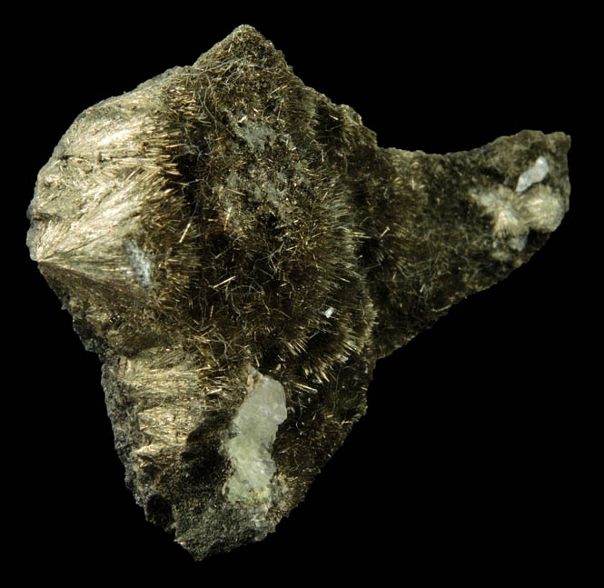 Millerite from Thompson Open Pit Mine, Manitoba, Canada