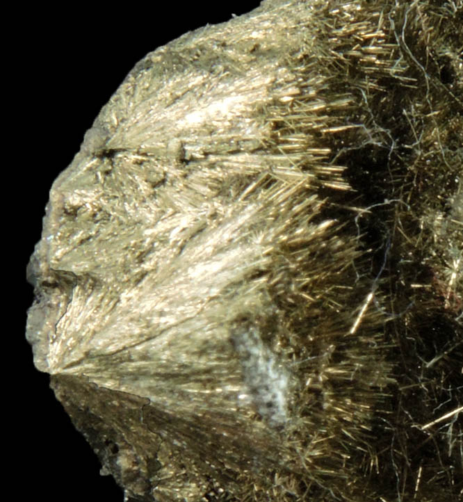 Millerite from Thompson Open Pit Mine, Manitoba, Canada
