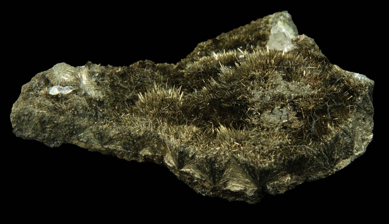 Millerite from Thompson Open Pit Mine, Manitoba, Canada