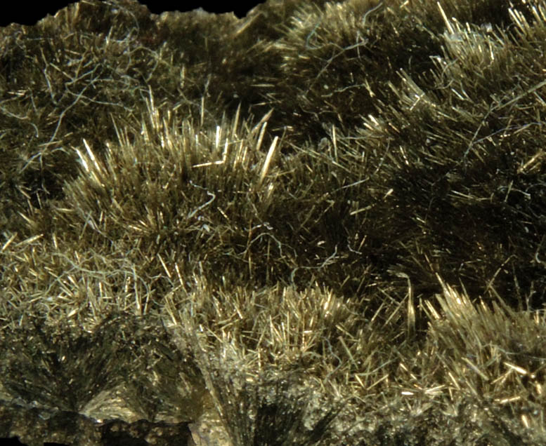 Millerite from Thompson Open Pit Mine, Manitoba, Canada