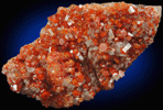 Vanadinite and Calcite from Old Yuma Mine, west of Tucson, Pima County, Arizona