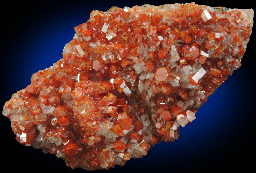 Vanadinite and Calcite from Old Yuma Mine, west of Tucson, Pima County, Arizona