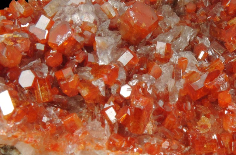 Vanadinite and Calcite from Old Yuma Mine, west of Tucson, Pima County, Arizona
