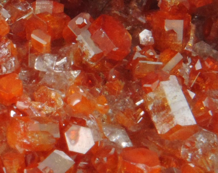 Vanadinite and Calcite from Old Yuma Mine, west of Tucson, Pima County, Arizona