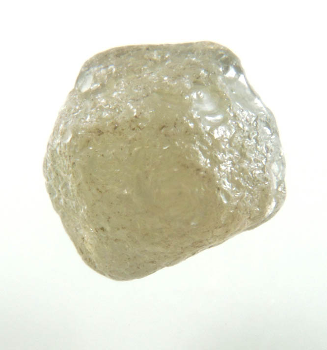 Diamond (2.77 carat intergrown greenish-gray complex crystal) from Brazil