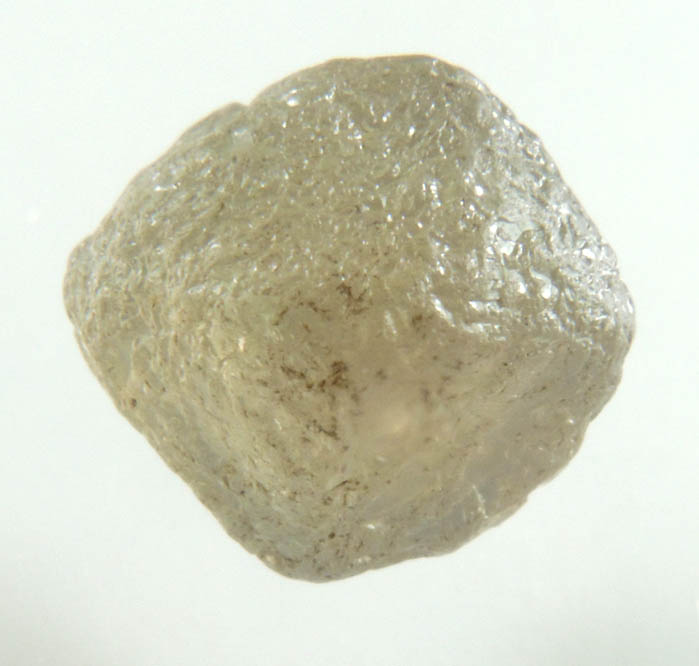Diamond (2.77 carat intergrown greenish-gray complex crystal) from Brazil
