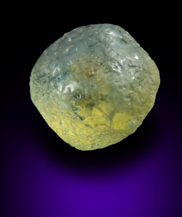 Corundum var. Sapphire (4.04 carat bi-colored hexagonal crystal) from Missouri River gravel bar, Lewis and Clark County, Montana