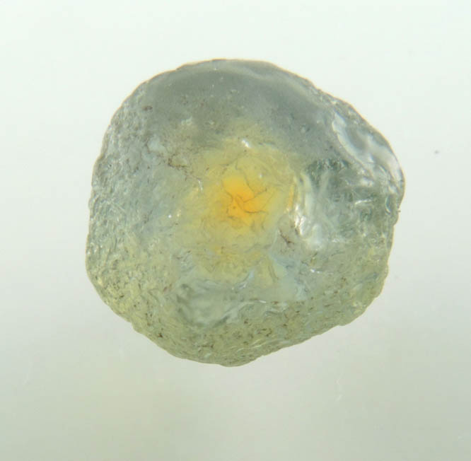 Corundum var. Sapphire (4.04 carat bi-colored hexagonal crystal) from Missouri River gravel bar, Lewis and Clark County, Montana
