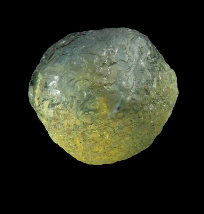 Corundum var. Sapphire (4.04 carat bi-colored hexagonal crystal) from Missouri River gravel bar, Lewis and Clark County, Montana