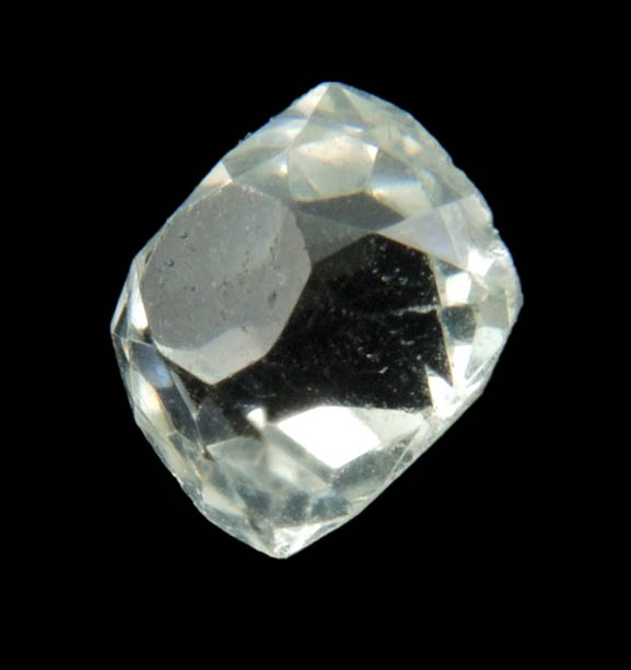 Quartz (crystal plus 1.51 carat faceted gemstone) from Brazil