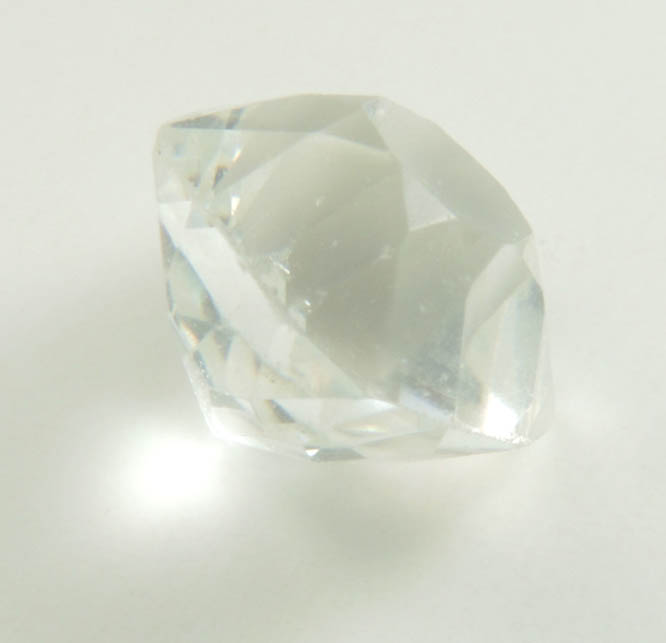 Quartz (crystal plus 1.51 carat faceted gemstone) from Brazil