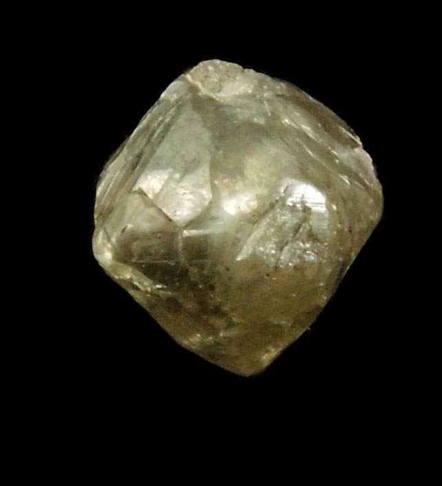 Diamond (1.25 carat intergrown gray complex rough uncut diamond) from Mbuji-Mayi, 300 km east of Tshikapa, Democratic Republic of the Congo