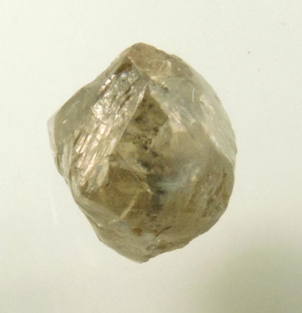 Diamond (1.25 carat intergrown gray complex rough uncut diamond) from Mbuji-Mayi, 300 km east of Tshikapa, Democratic Republic of the Congo