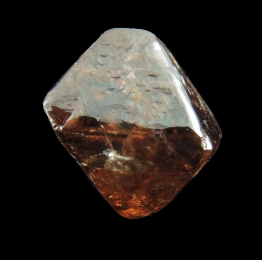 Diamond (3.71 carat brown octahedral rough diamond) from Argyle Mine, Kimberley, Western Australia, Australia