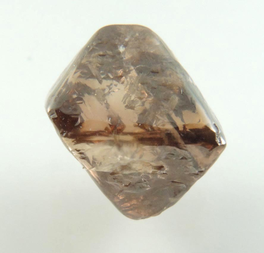 Diamond (3.71 carat brown octahedral rough diamond) from Argyle Mine, Kimberley, Western Australia, Australia