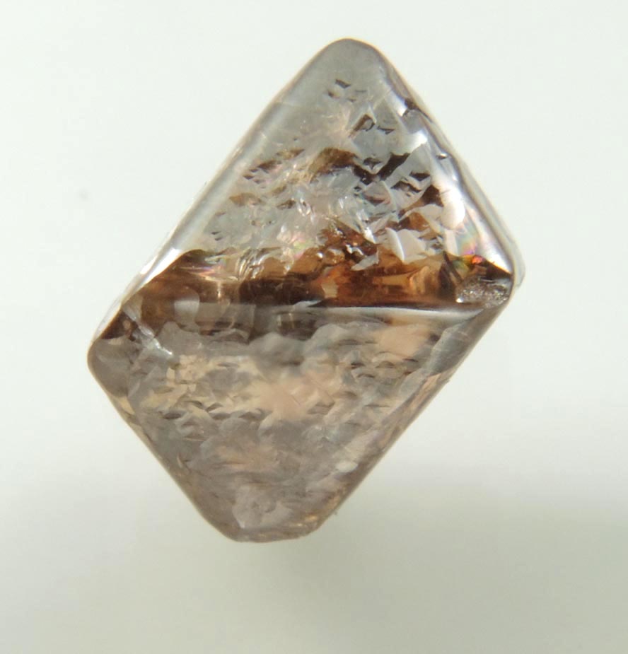 Diamond (3.71 carat brown octahedral rough diamond) from Argyle Mine, Kimberley, Western Australia, Australia