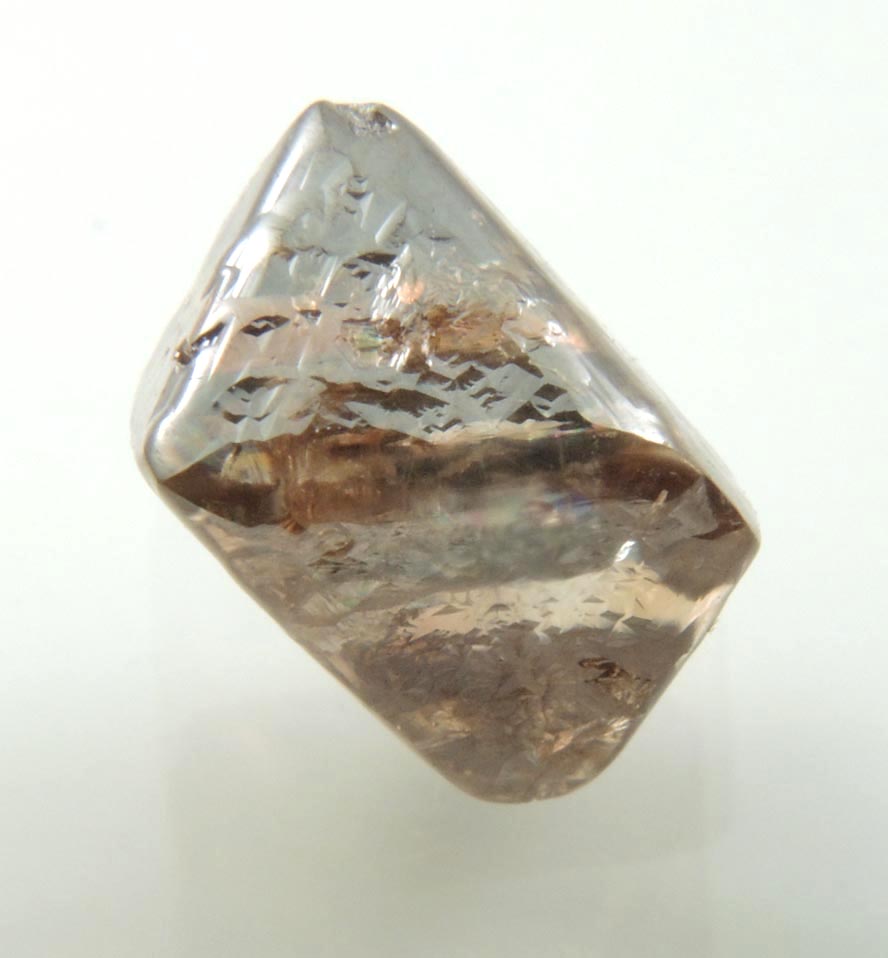 Diamond (3.71 carat brown octahedral rough diamond) from Argyle Mine, Kimberley, Western Australia, Australia