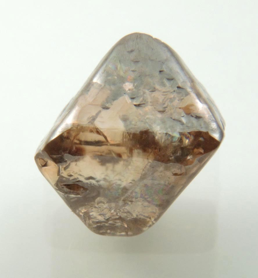 Diamond (3.71 carat brown octahedral rough diamond) from Argyle Mine, Kimberley, Western Australia, Australia