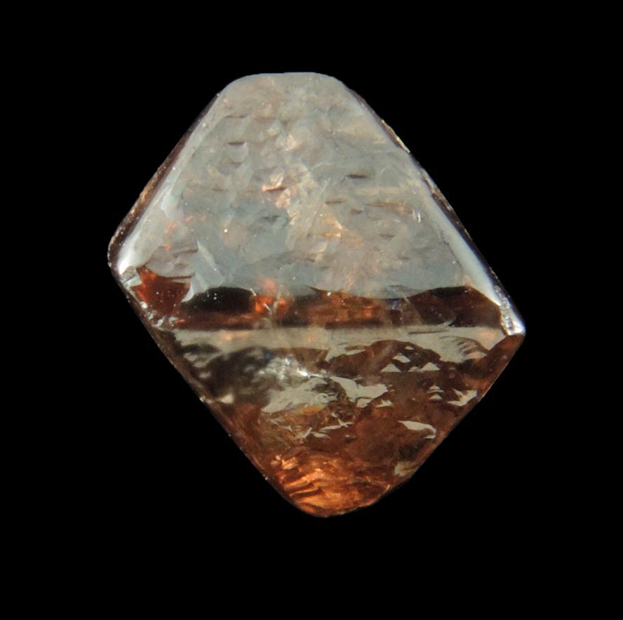 Diamond (3.71 carat brown octahedral rough diamond) from Argyle Mine, Kimberley, Western Australia, Australia