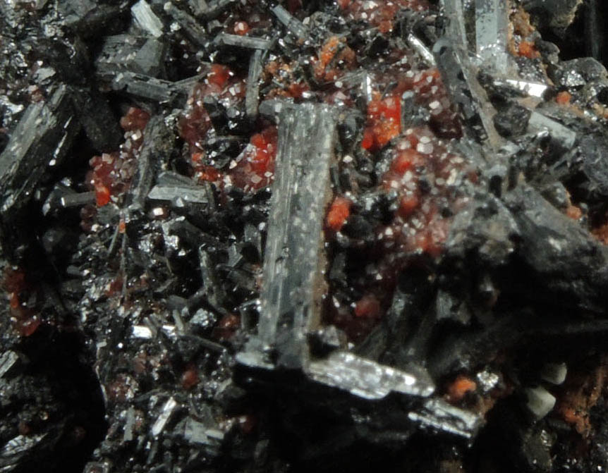 Gaudefroyite with Andradite Garnet from N'Chwaning Mines, Kalahari Manganese Field, Northern Cape Province, South Africa