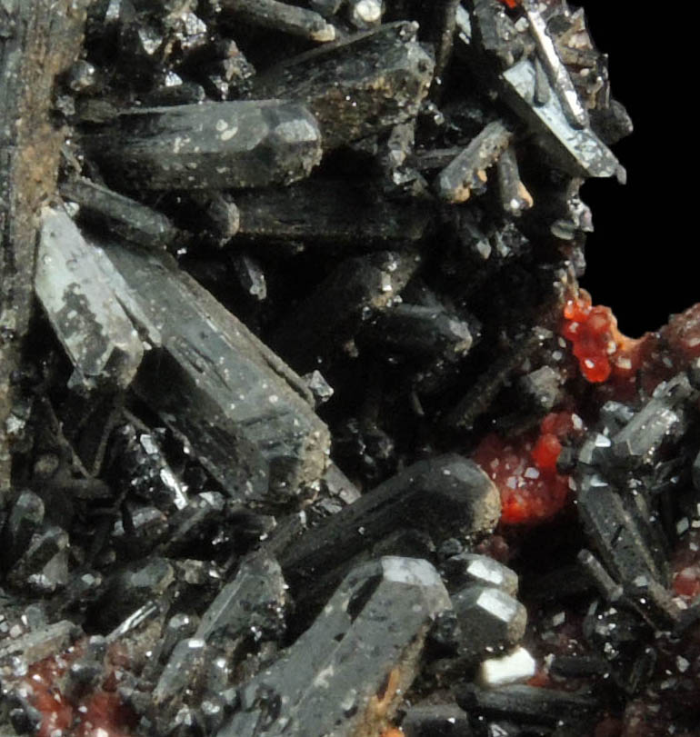 Gaudefroyite with Andradite Garnet from N'Chwaning Mines, Kalahari Manganese Field, Northern Cape Province, South Africa