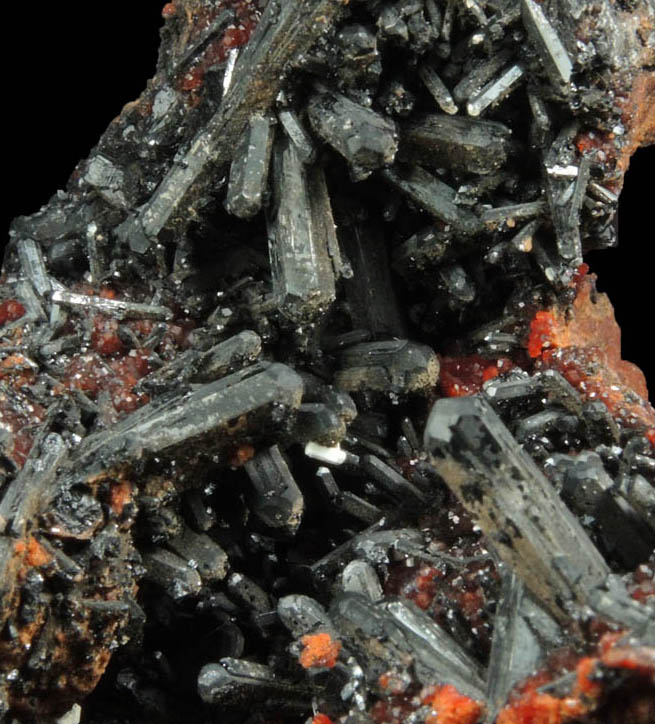 Gaudefroyite with Andradite Garnet from N'Chwaning Mines, Kalahari Manganese Field, Northern Cape Province, South Africa