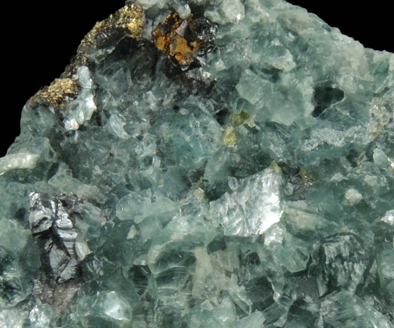 Amesite with Chalcopyrite, Rutile, Diaspore from Chester Emery Mines, Hampton County, Massachusetts (Type Locality for Amesite)