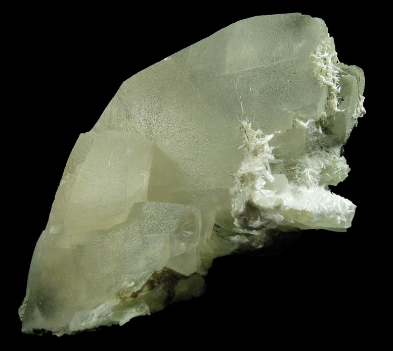 Calcite over Natrolite from Millington Quarry, Bernards Township, Somerset County, New Jersey