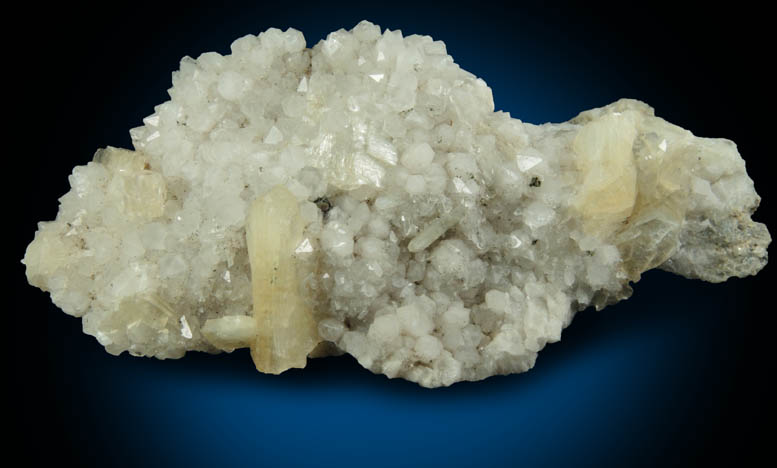 Quartz with Stilbite, Heulandite, Pyrite from railroad cut near Thomaston Dam, Litchfield County, Connecticut