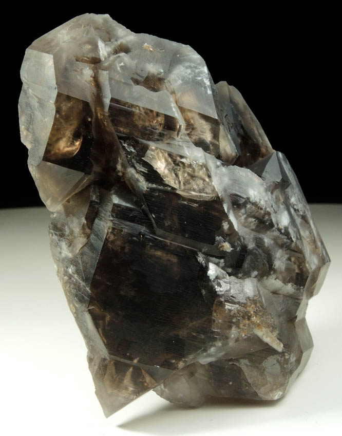 Quartz var. Smoky Quartz (Dauphin Law Twins) from Black Cap Mountain, east of North Conway, Carroll County, New Hampshire