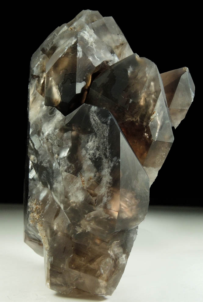 Quartz var. Smoky Quartz (Dauphin Law Twins) from Black Cap Mountain, east of North Conway, Carroll County, New Hampshire