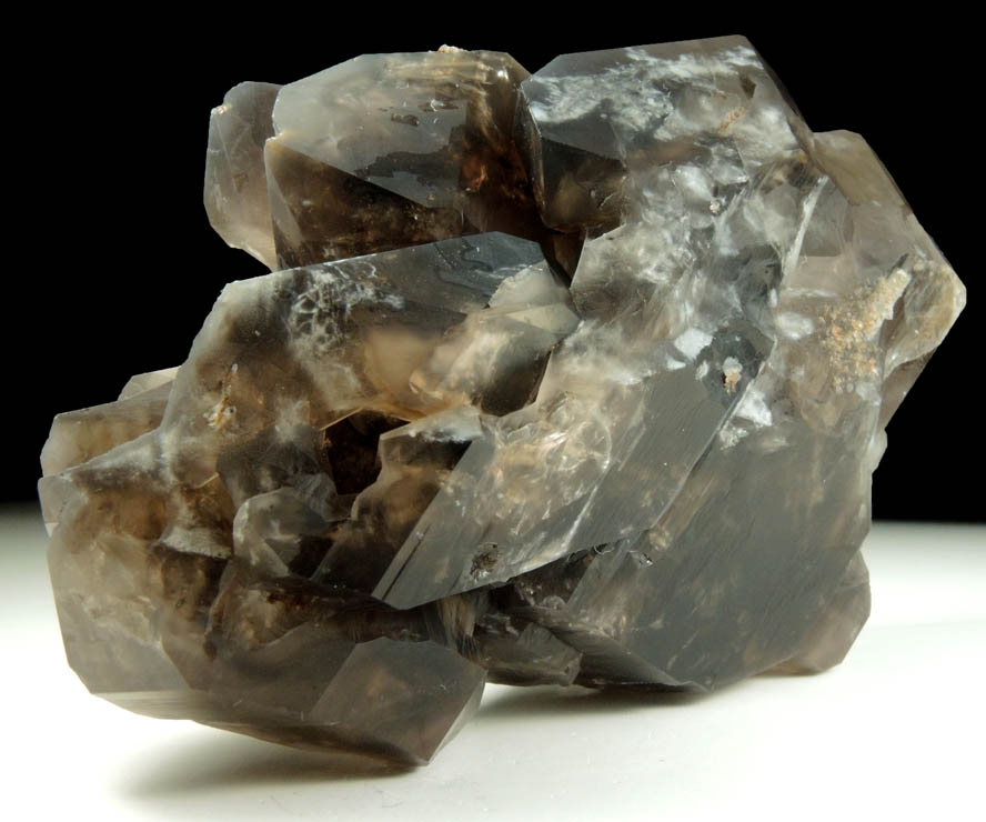 Quartz var. Smoky Quartz (Dauphin Law Twins) from Black Cap Mountain, east of North Conway, Carroll County, New Hampshire