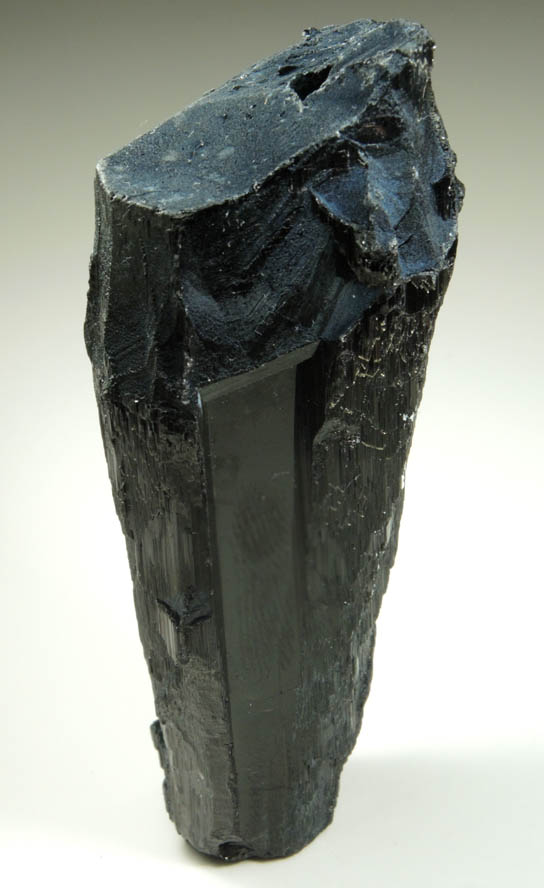 Schorl Tourmaline (with unusual textured faces) from Minas Gerais, Brazil