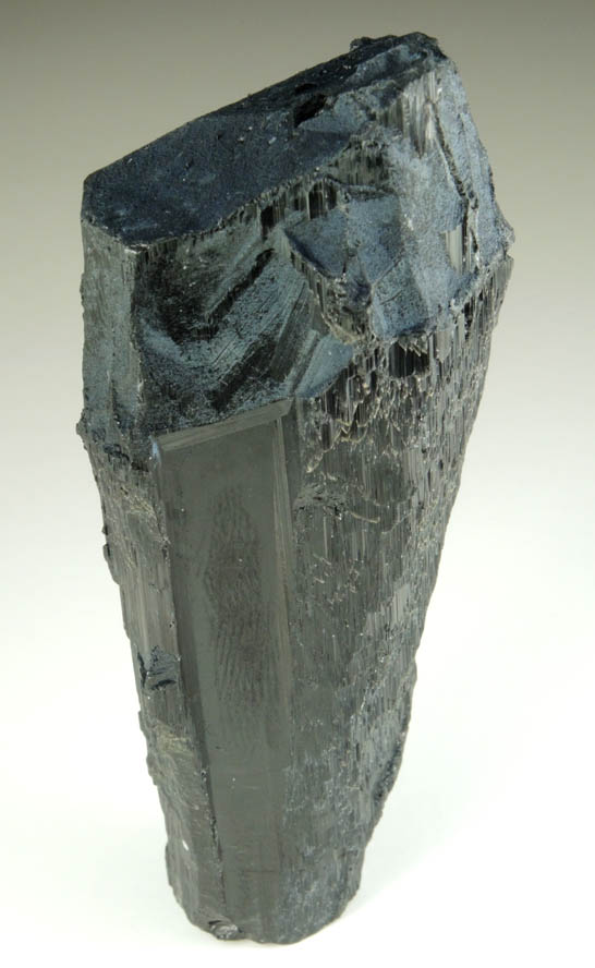 Schorl Tourmaline (with unusual textured faces) from Minas Gerais, Brazil