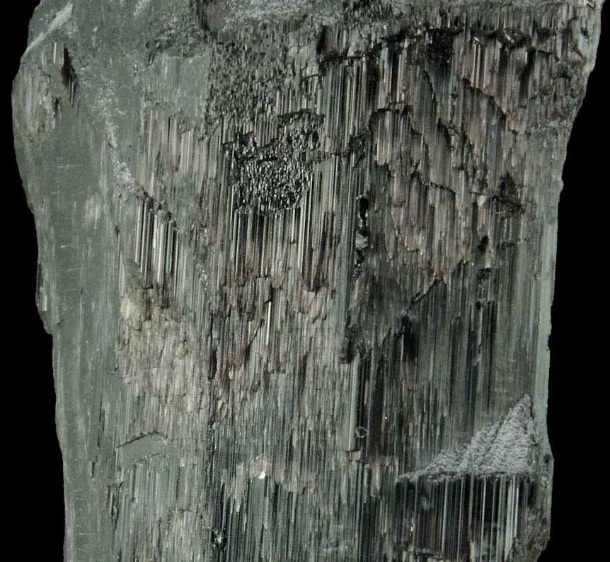 Schorl Tourmaline (with unusual textured faces) from Minas Gerais, Brazil