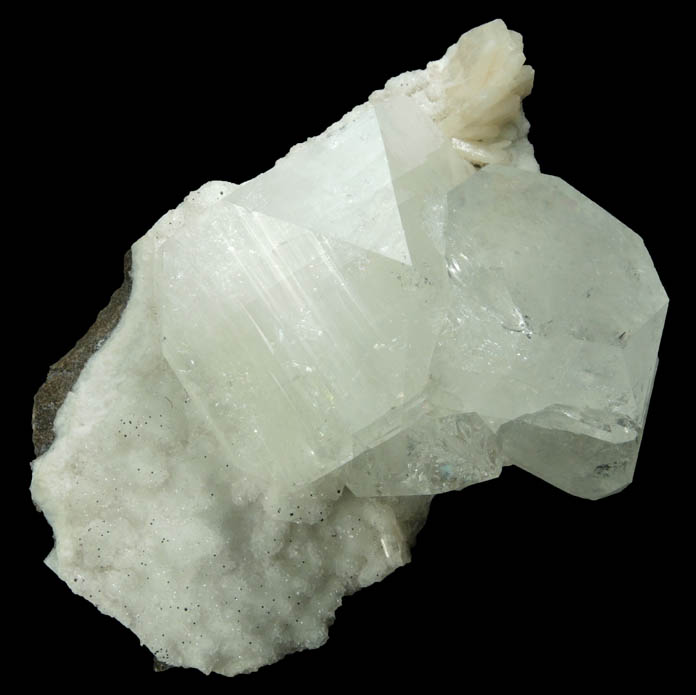 Apophyllite with Goethite and Stilbite from Jalgaon, Maharashtra, India