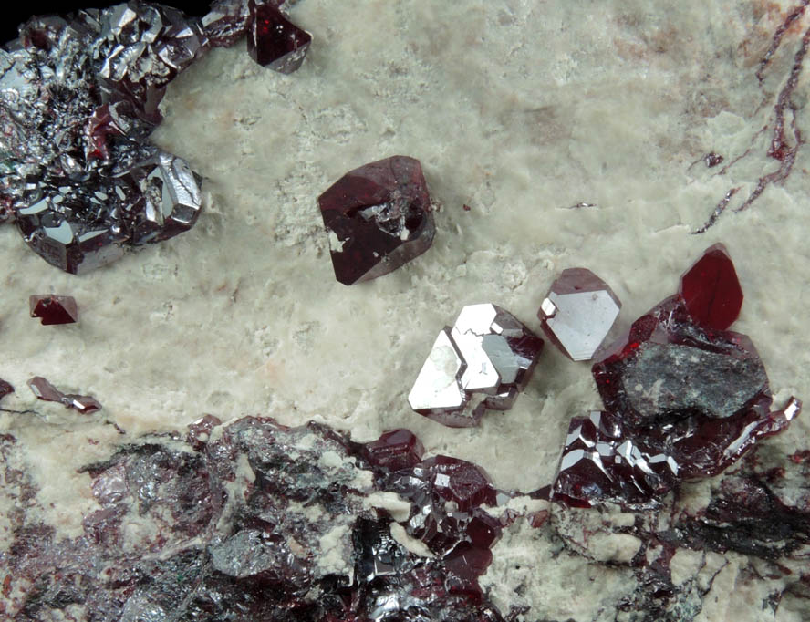 Cuprite from Milpillas Mine, Cuitaca, Sonora, Mexico