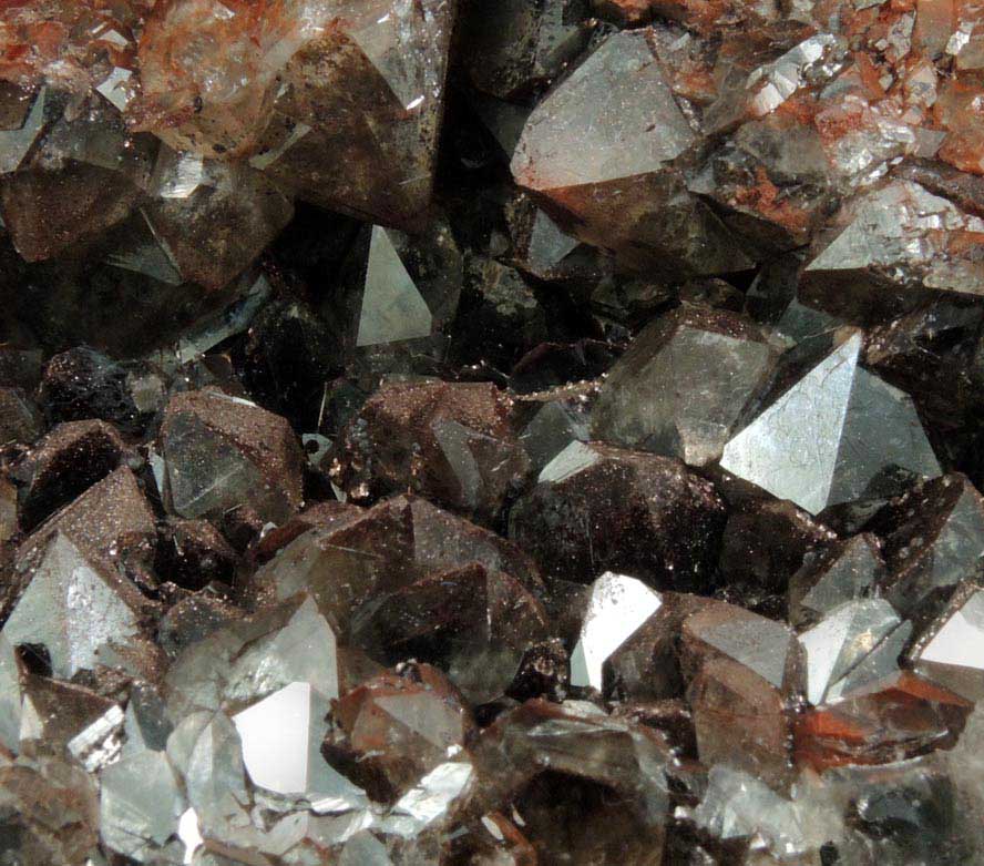 Hematite on Smoky Quartz from Auchenlosh Quarry, Dalbeattie, Dumfries & Galloway, Scotland