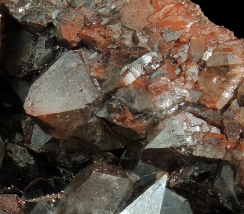 Hematite on Smoky Quartz from Auchenlosh Quarry, Dalbeattie, Dumfries & Galloway, Scotland