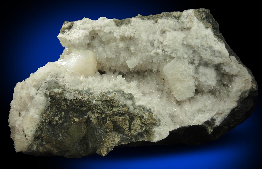 Heulandite on Quartz from Prospect Park Quarry, Prospect Park, Passaic County, New Jersey